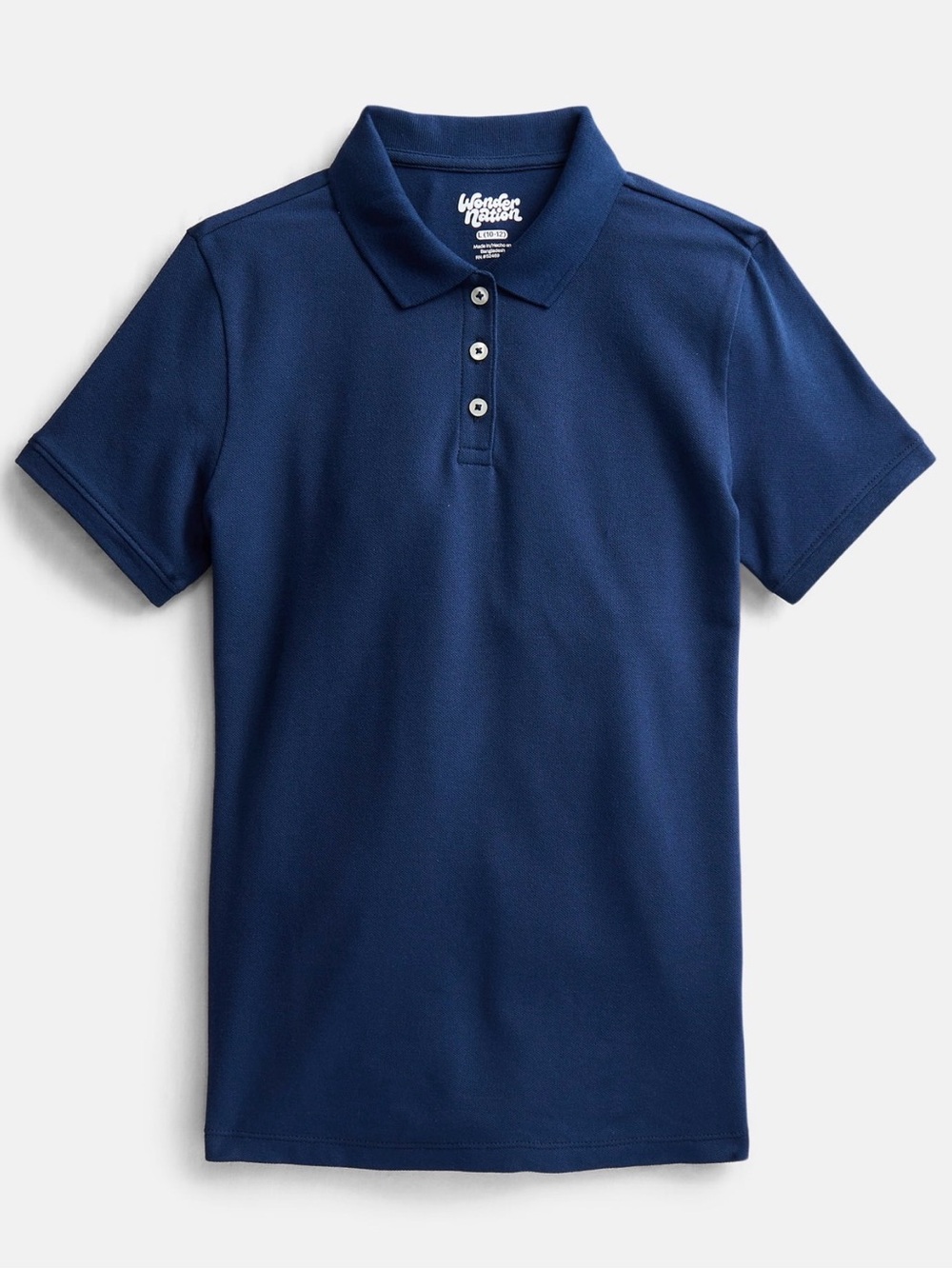 wonder nation Navy Boys Short-Sleeve Polo Shirt